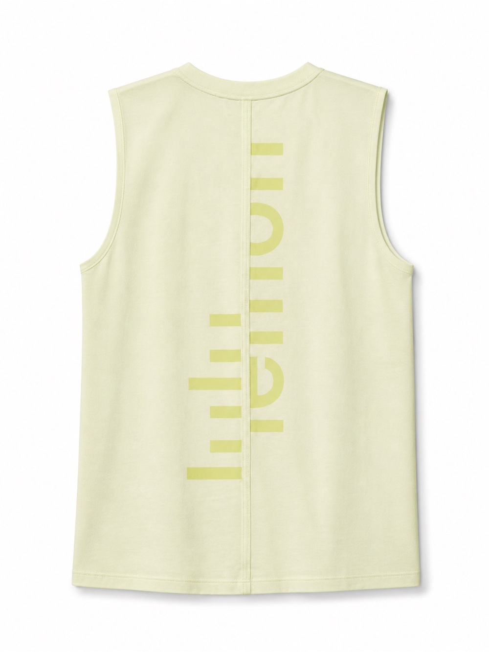 Lululemon All Yours Graphic Tank Dewy Pale Yellow Sleeveless Top Size 10